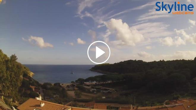 Elba Webcam: Spiaggia di Fetovaia - Isola d'Elba