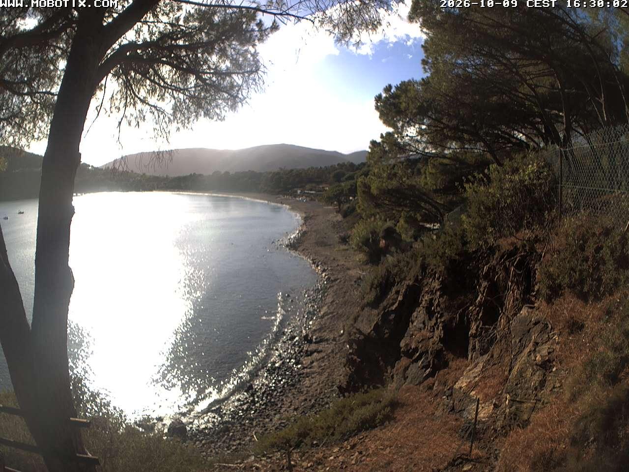 Elba Webcam: Spiaggia di Margidore - Golfo Stella Lacona