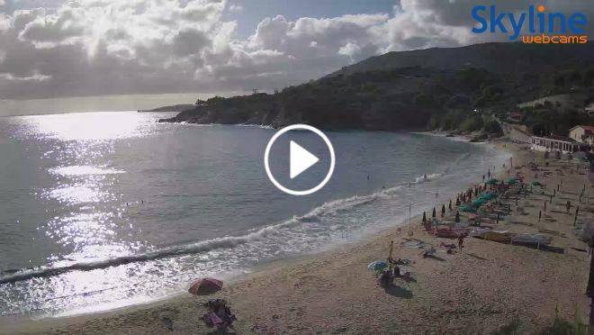 Elba Webcam: Spiaggia di Cavoli - Isola d'Elba