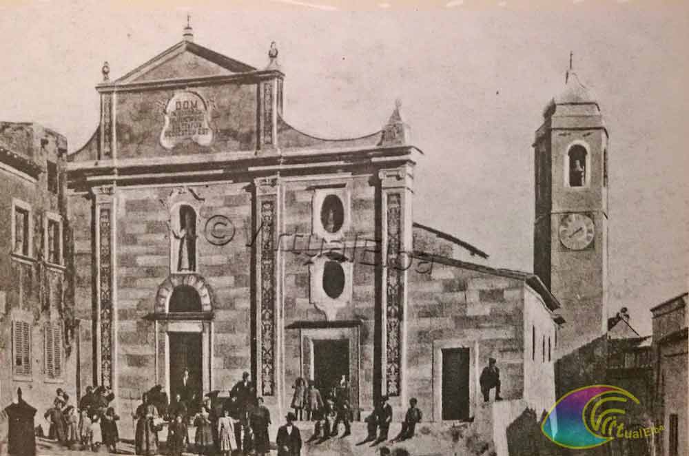 Quadro che ritrae la chiesa e la piazza di Sant'Ilario