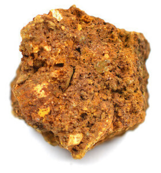 Limonite, minerale visionabile al museo  minerali dell'Elba a Rio Marina